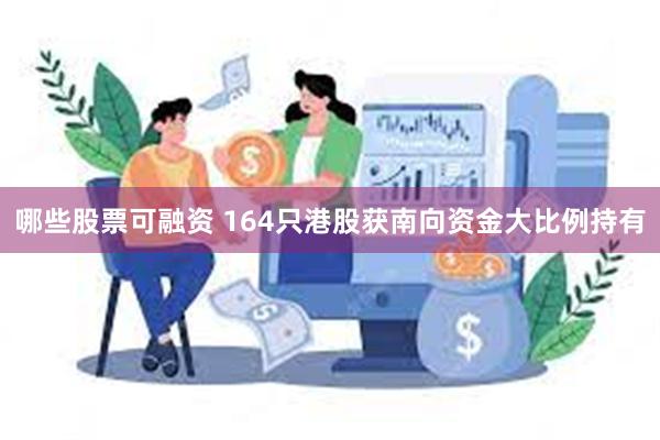 哪些股票可融资 164只港股获南向资金大比例持有